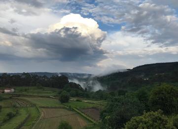 Vista da quinta sobre o vale